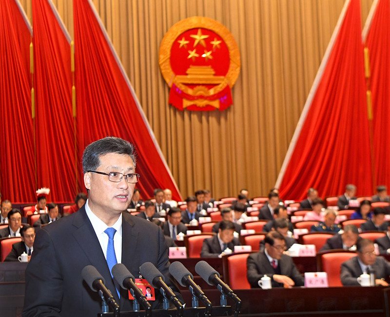 1月28日上午，省長馬興瑞在廣東省十三屆人大二次會議上作政府工作報告。南方日報記者 王輝 朱洪波 肖雄 攝_副本.jpg