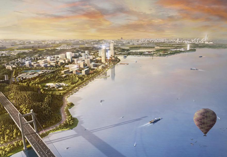 東莞濱海灣新區(qū)位于珠三角城市群東西岸交匯處，與前海、南沙等國(guó)家自貿(mào)片區(qū)緊密連接，是珠江東岸少有的可集中連片開(kāi)發(fā)的戰(zhàn)略性區(qū)域。圖為濱海灣新區(qū)建設(shè)效果圖。