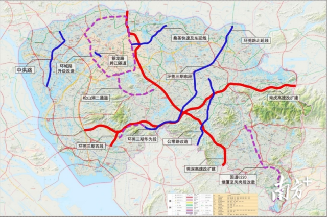 近期重點推動路網(wǎng)項目圖。受訪者供圖