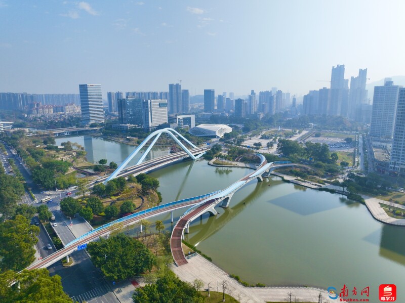 廣州南沙城市景觀圖。（攝：劉偉）