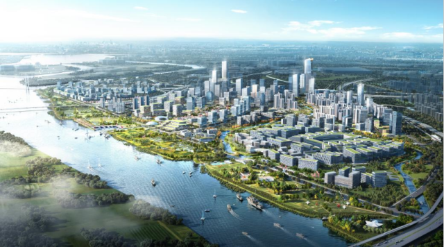 明珠灣城市客廳意向圖。