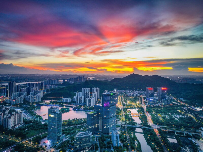 南沙城市風(fēng)景圖。劉偉 攝