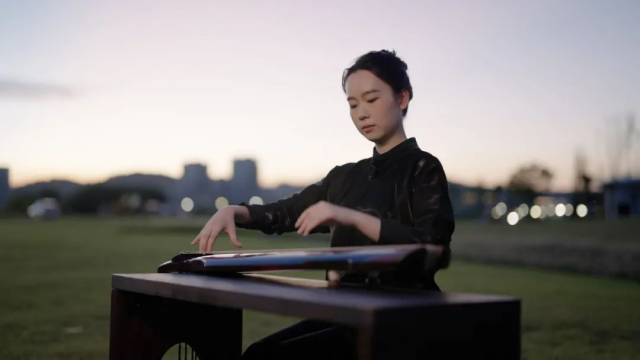 ▲古琴與橫琴的深厚文化連接，讓邱芷澄在這里結(jié)下不解“琴”緣?