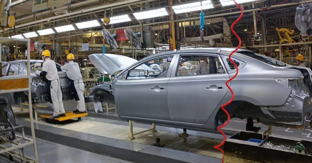 位于花都的東風(fēng)日產(chǎn)生產(chǎn)車(chē)間