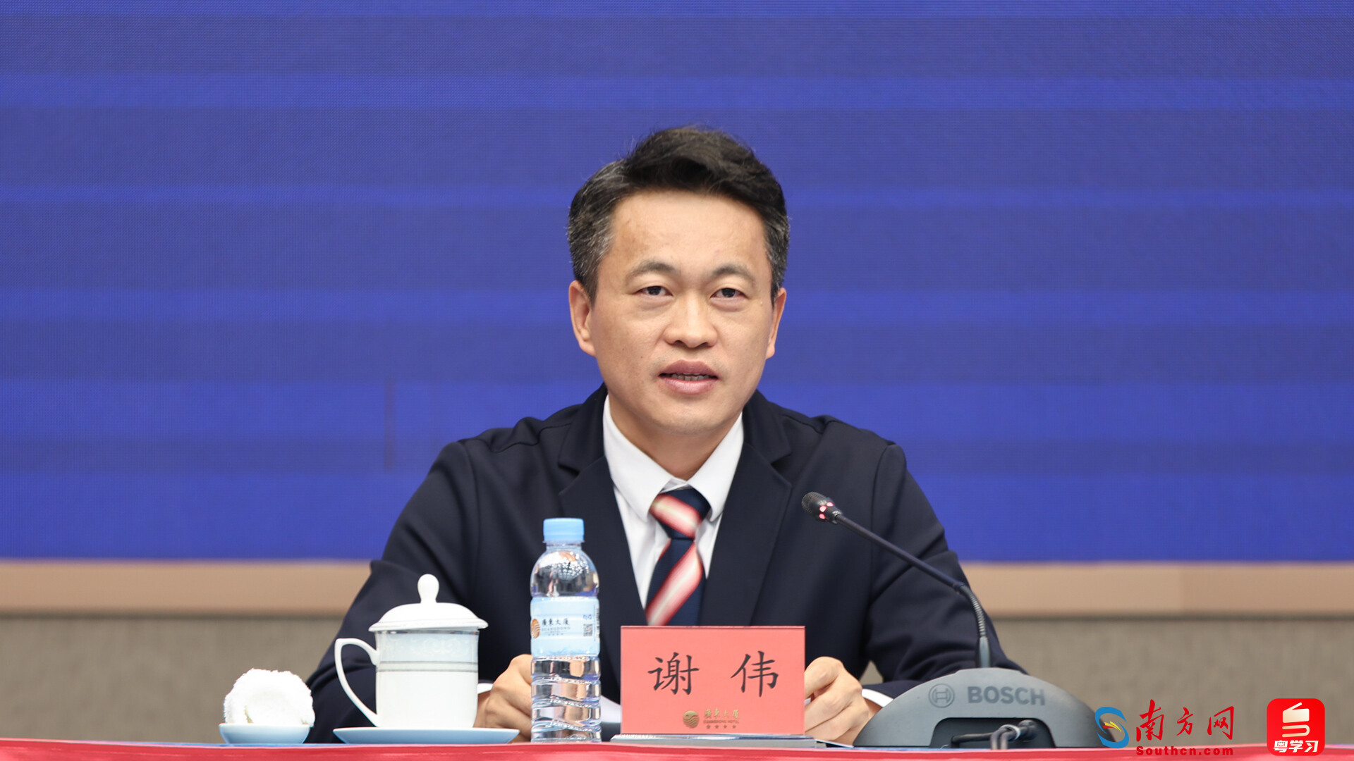 廣州南沙開發(fā)區(qū)黨工委副書記謝偉。