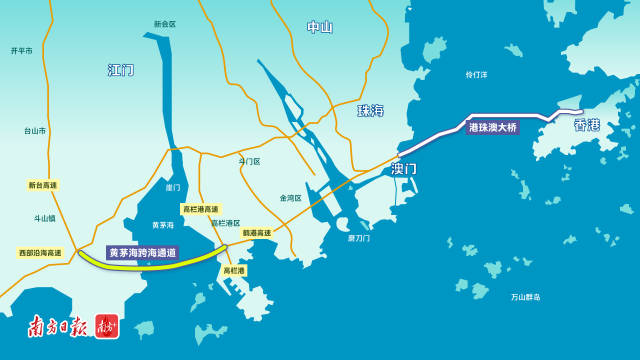 黃茅?？绾Ｍǖ辣环Q為“港珠澳大橋的西延線