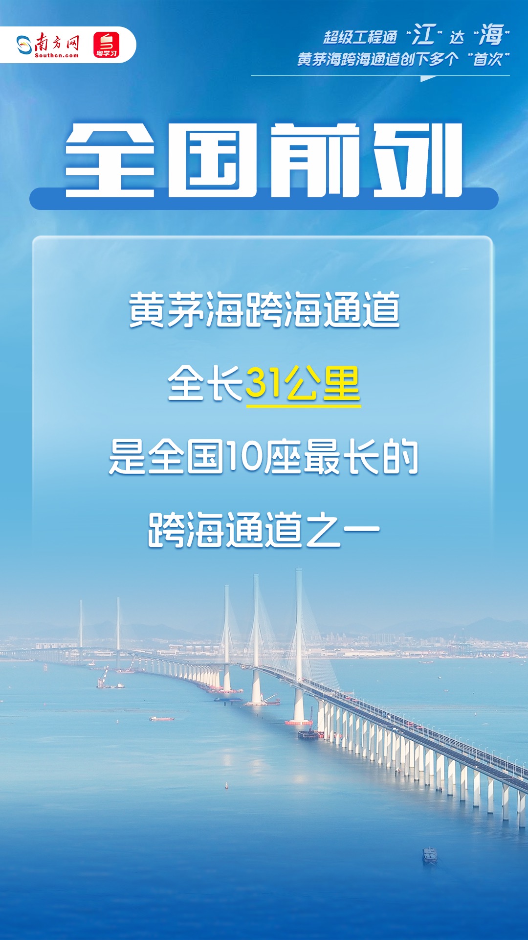 超級(jí)工程通“江”達(dá)“?！?！這個(gè)跨海通道創(chuàng)下多個(gè)“首次”