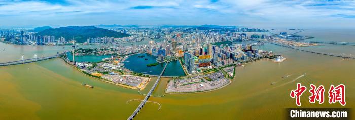 2024年10月24日，航拍下的澳門半島。(資料照片) 澳門特區(qū)政府新聞局供圖
