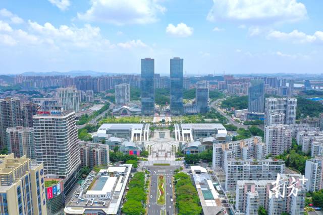 江門(mén)中心城區(qū)。 南方+ 楊興樂(lè) 攝