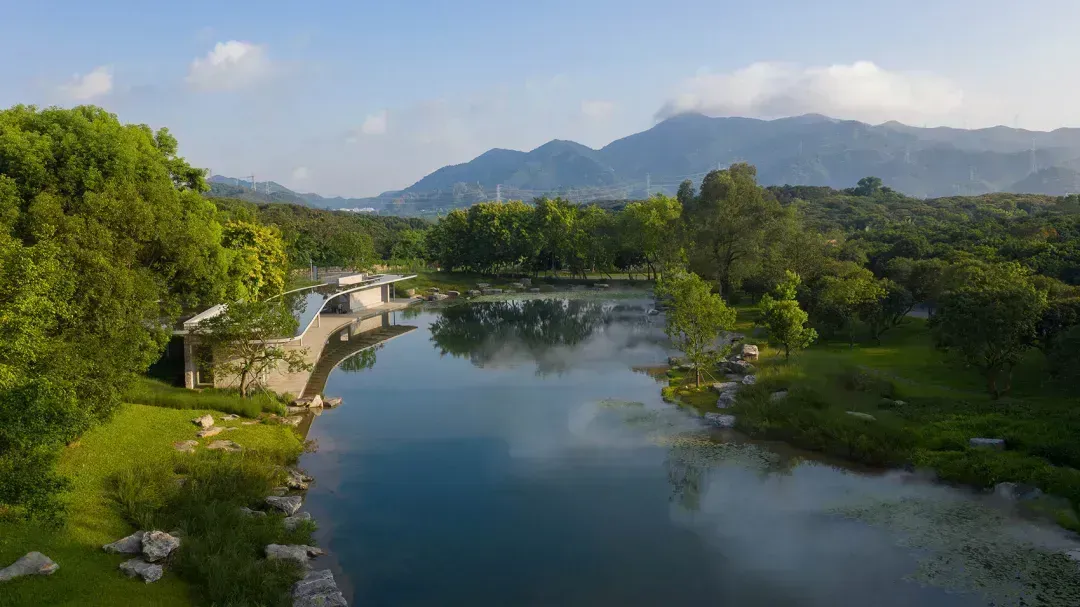環(huán)西麗湖碧道示范段。圖源：項目設(shè)計單位
